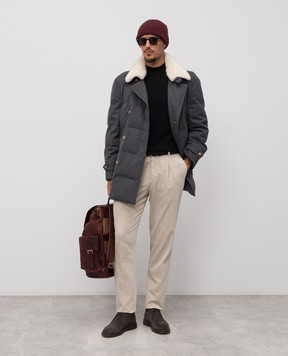 Brunello Cucinelli Beige corduroy pants M280UE1450