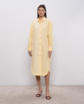 Khaite Gloria yellow shirt dress 5580195