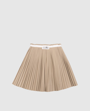 Maison Margiela MM6 Children's beige pleated skirt M60999MM07F