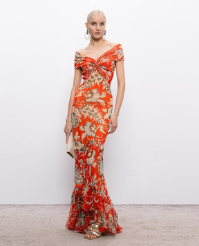 Etro Red printed dress WRHA062299IAS71