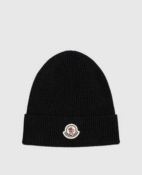 Moncler Black wool hat L20913B70500A9342