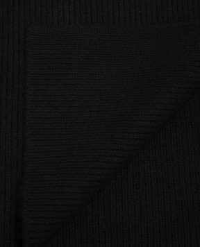 Cashmere&Whiskey Black cashmere scarf AU1901305341MI