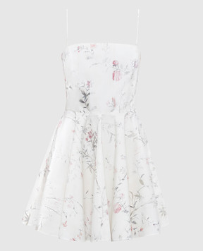 Givenchy White dress with floral print BW22VR16RD