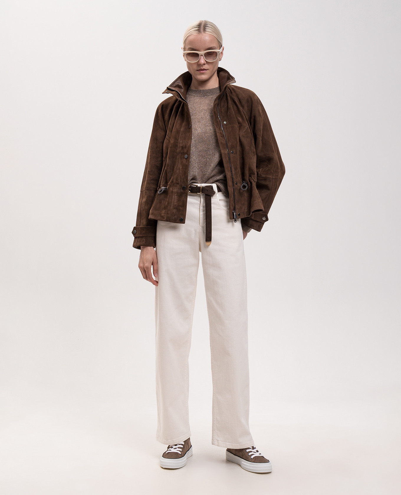 

Brown mohair sweater with lurex Brunello Cucinelli