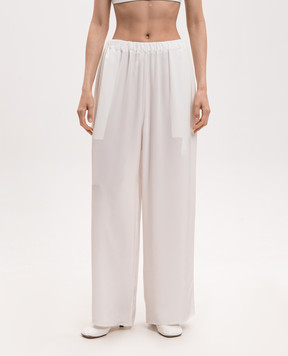 Sofie D`Hoore Pavon white silk pants PAVONSIRC