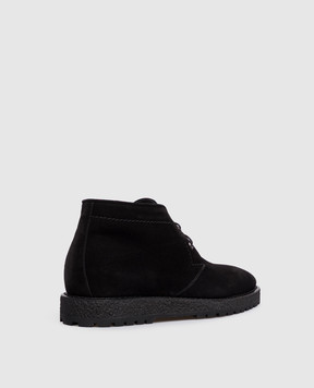 Stefano Ricci Brown suede deserts on fur UF11G4257SDP