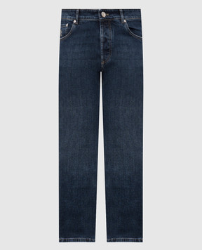 Brunello Cucinelli Blue jeans with patch and emblem M283PB3210