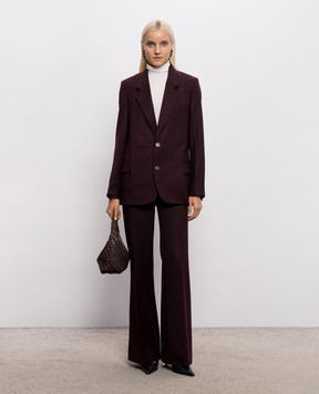 Victoria Beckham Burgundy wool jacket 1326WJK007371A