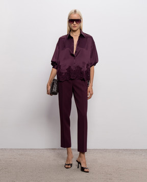 Ermanno Scervino Burgundy pants D496P310ILM