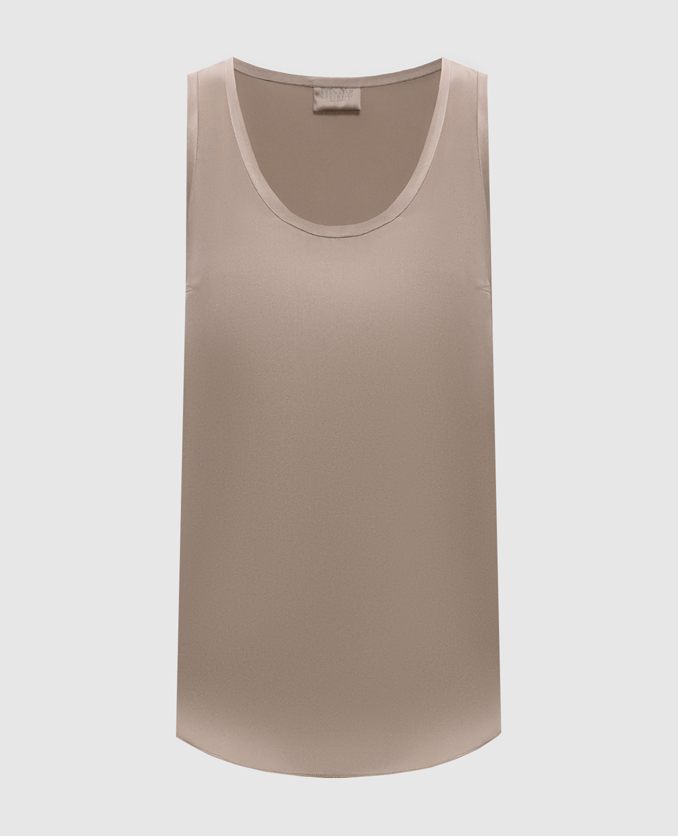 

Beige silk top Brunello Cucinelli