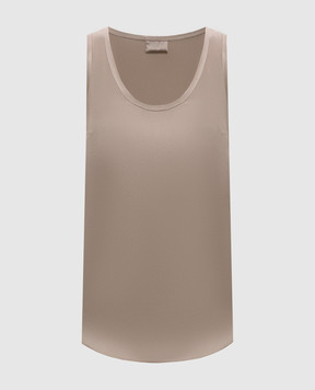 Brunello Cucinelli Beige silk top M0C59E0600