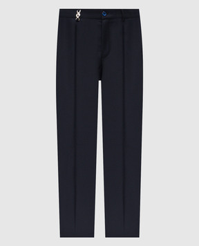 Stefano Ricci Blue wool pants M1T5300161W610