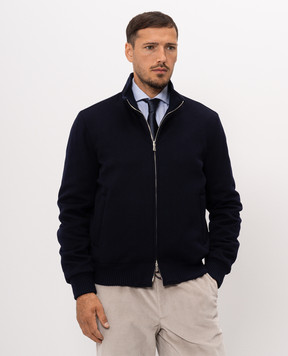 Enrico Mandelli Blue cashmere jacket 4T702A4816