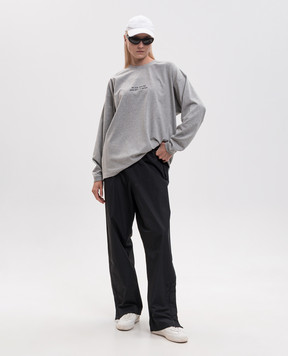 Vetements Grey melange longsleeve MH27LS265G