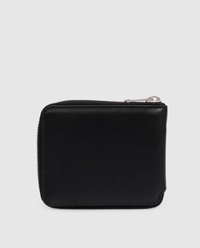 Palm Angels Black wallet with logo print PMNC025S26LEA001