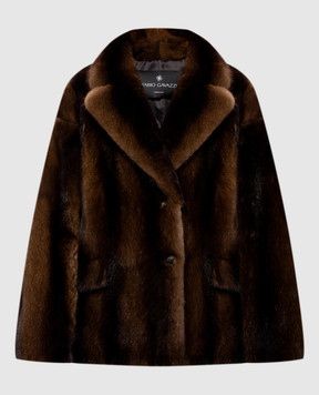 Fabio Gavazzi Brown mink fur coat FG2269PIVR