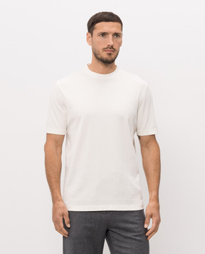 Canali Ivory straight-cut T-shirt MJ02458T0973