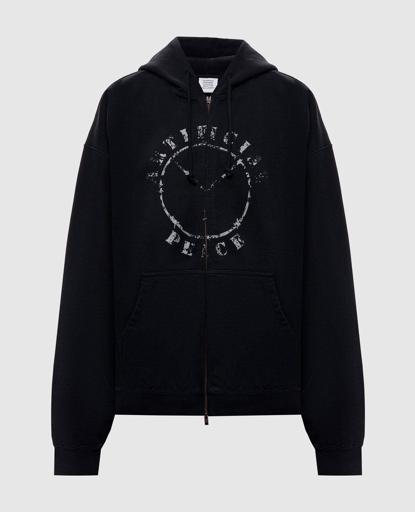 Black sports jacket with print Vetements