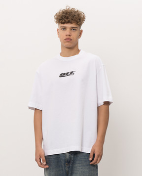 Off-White White T-shirt with ADV logo print 44MAA120F26J00C