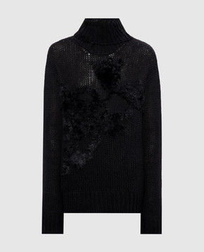 Ann Demeulemeester Fransina black alpaca sweater B0014337KN092