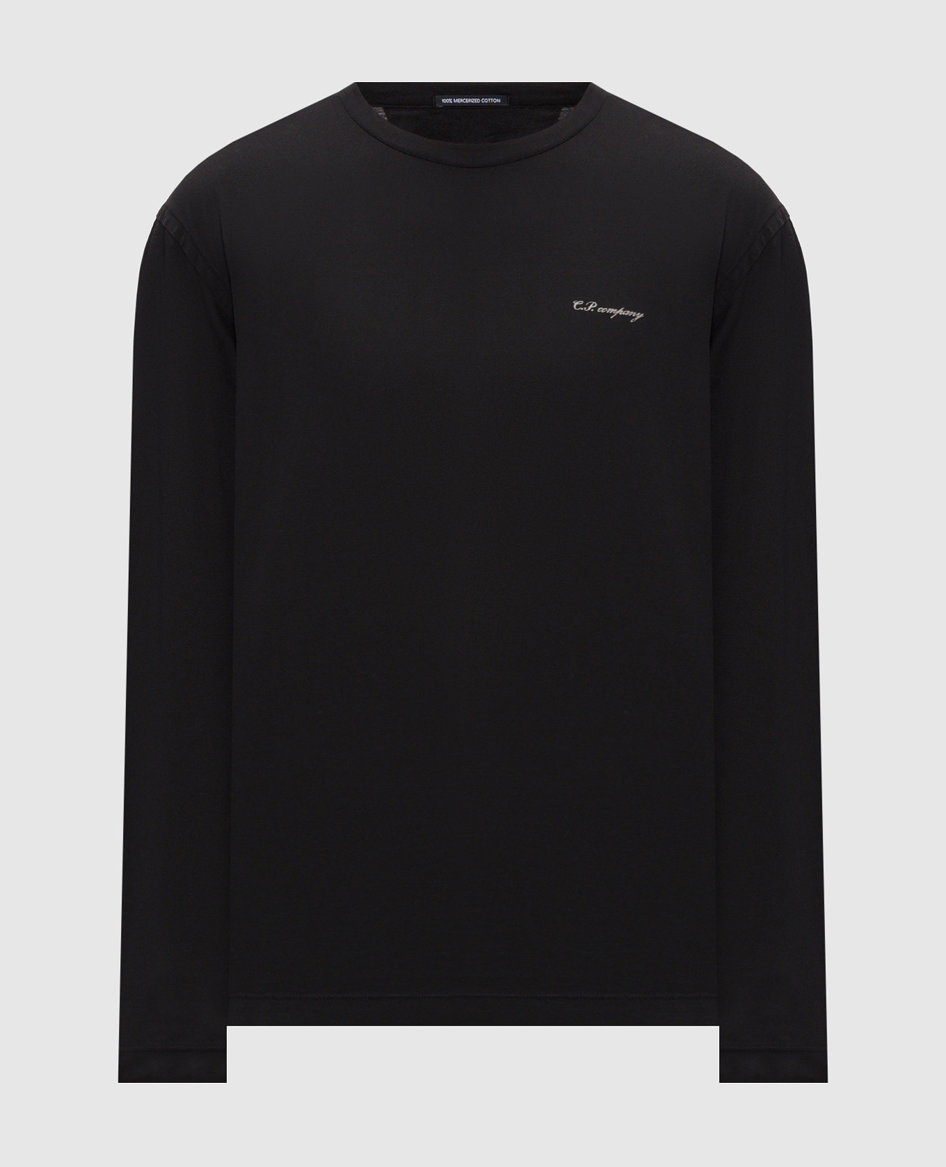 Black long sleeve with logo print