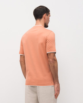 Brunello Cucinelli Orange T-shirt M0B137427