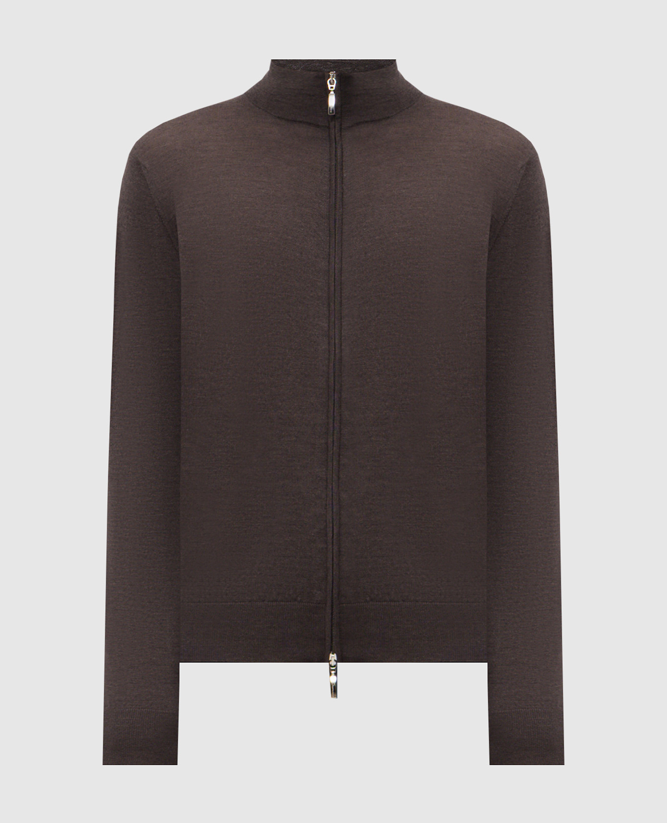 

Brown cardigan made of wool, silk and cashmere Doriani Cashmere