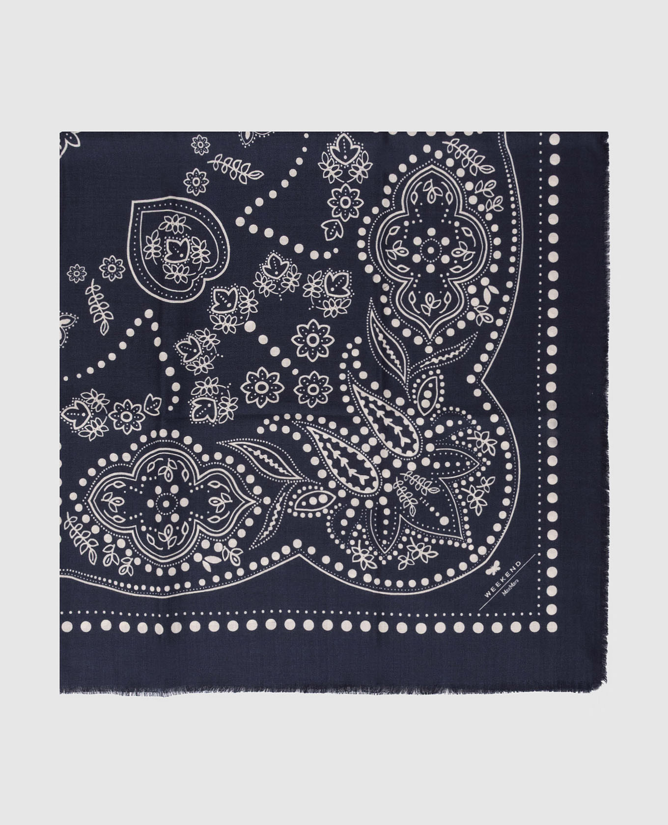 

KAEDUCATA blue wool and silk scarf Max Mara Weekend