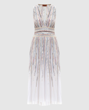 Missoni White midi dress with lurex DS26SG13BK01GZ