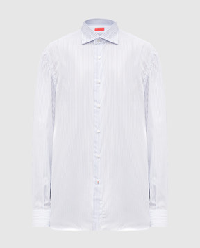 ISAIA White striped shirt IM10TCKM442