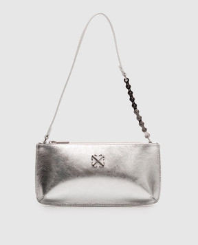 Off-White Silver leather Jitney bag OWWNN34F26LT01