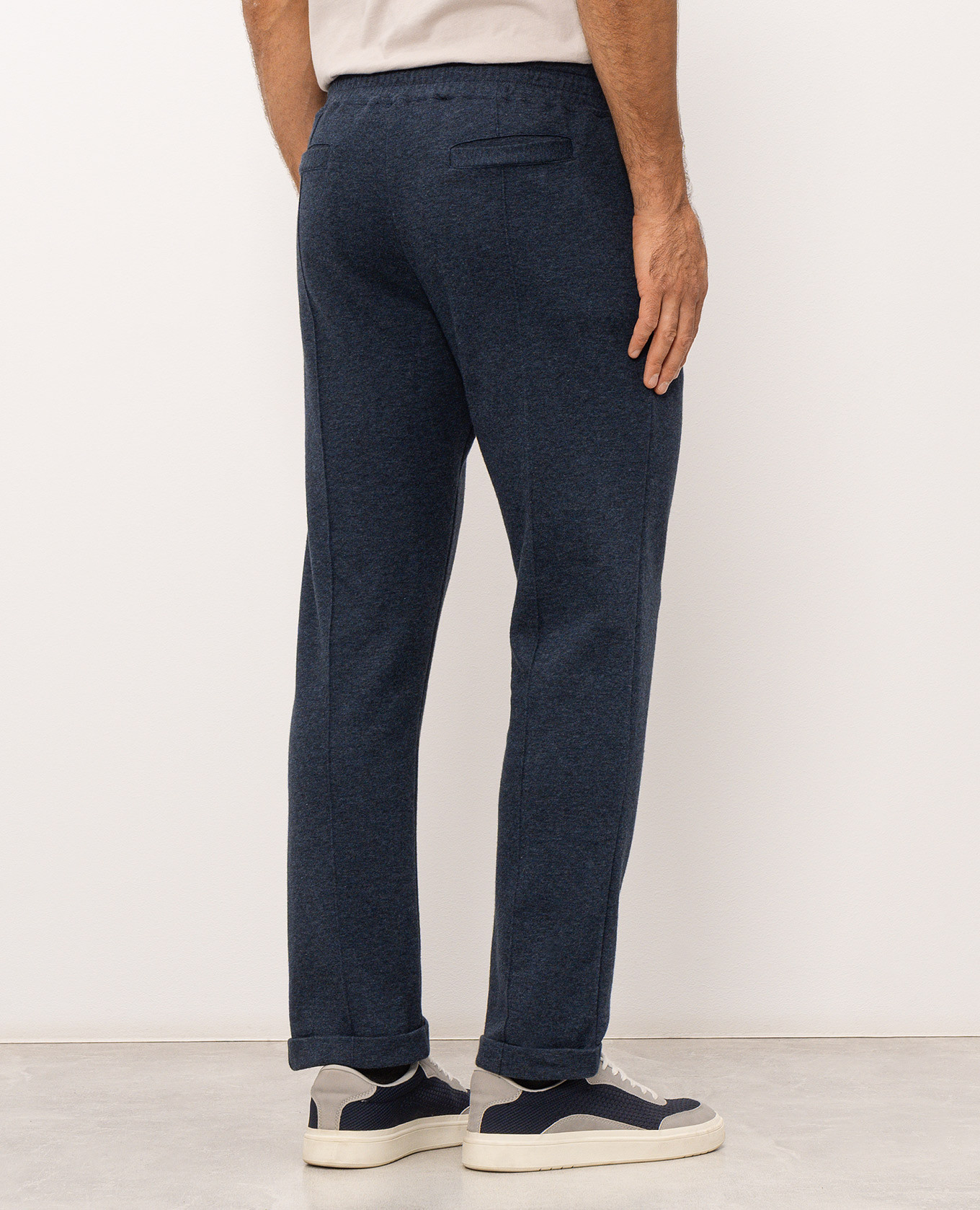 Blue pants with lapels Doriani Cashmere 3