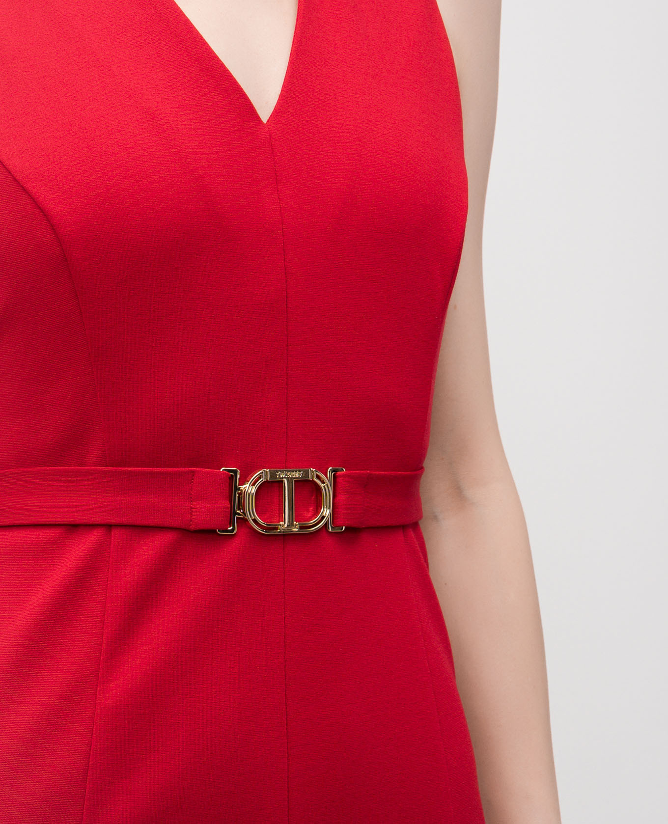 

Red dress with logo Twinset