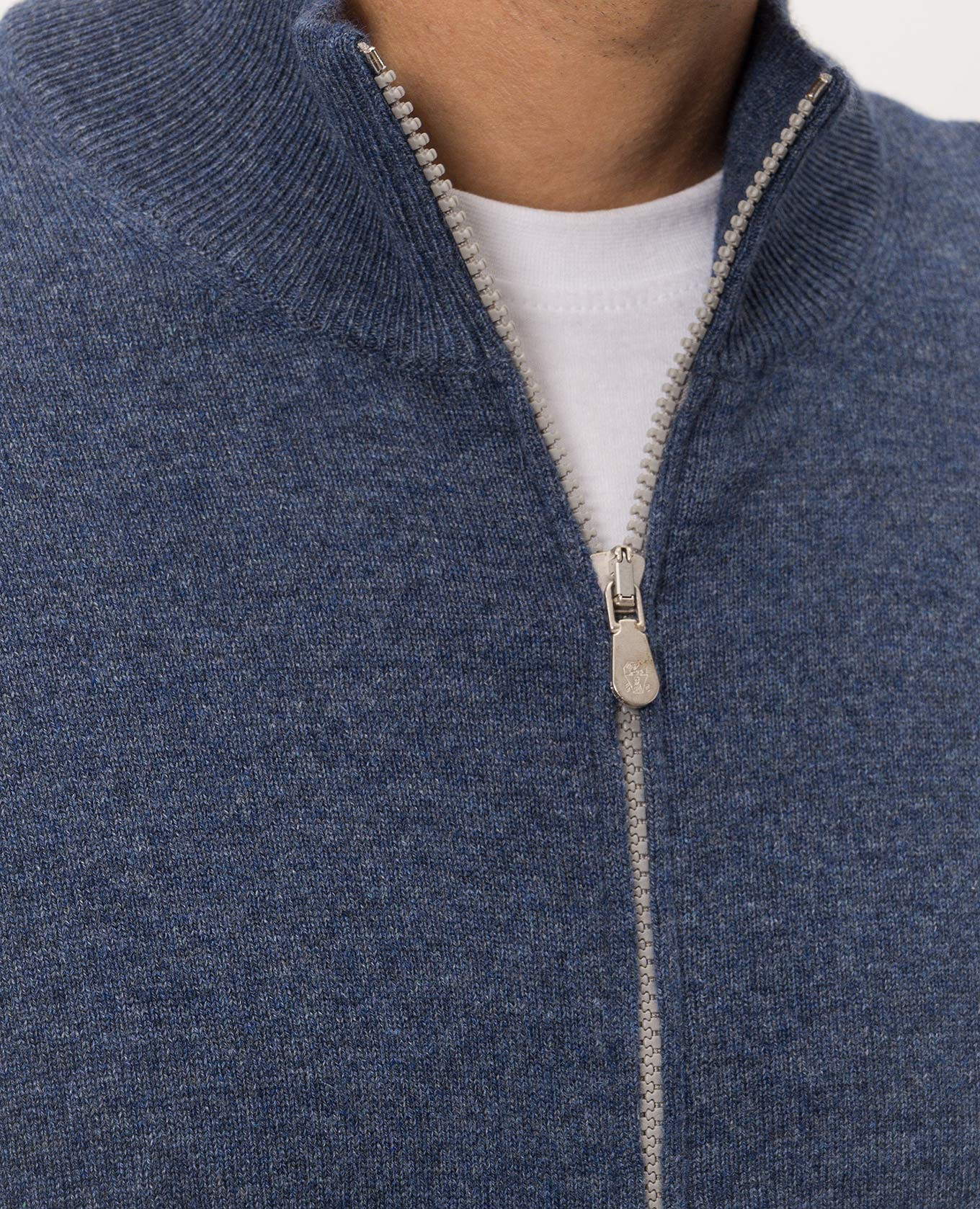 Blue cashmere cardigan Brunello Cucinelli 5