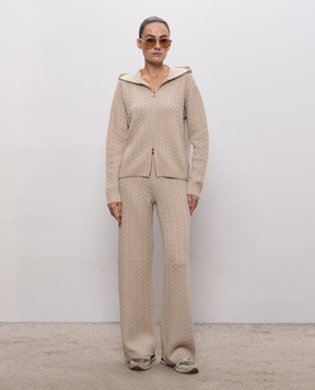Agnona Beige cashmere sports jacket KN120186K080Q