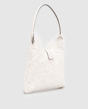 Ermanno Scervino White bag with embroidery D483S413PYV