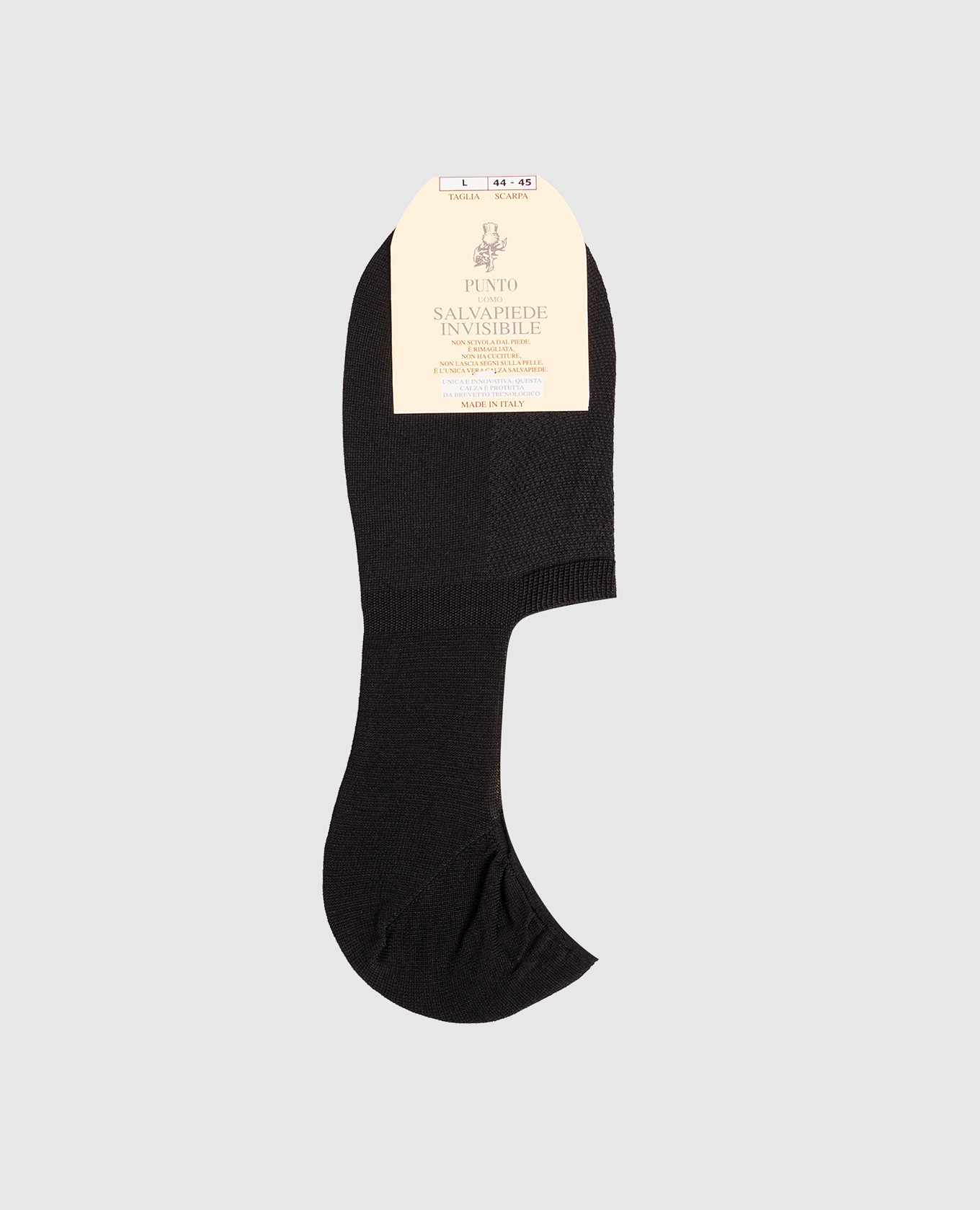 Salvapiede black footprint socks