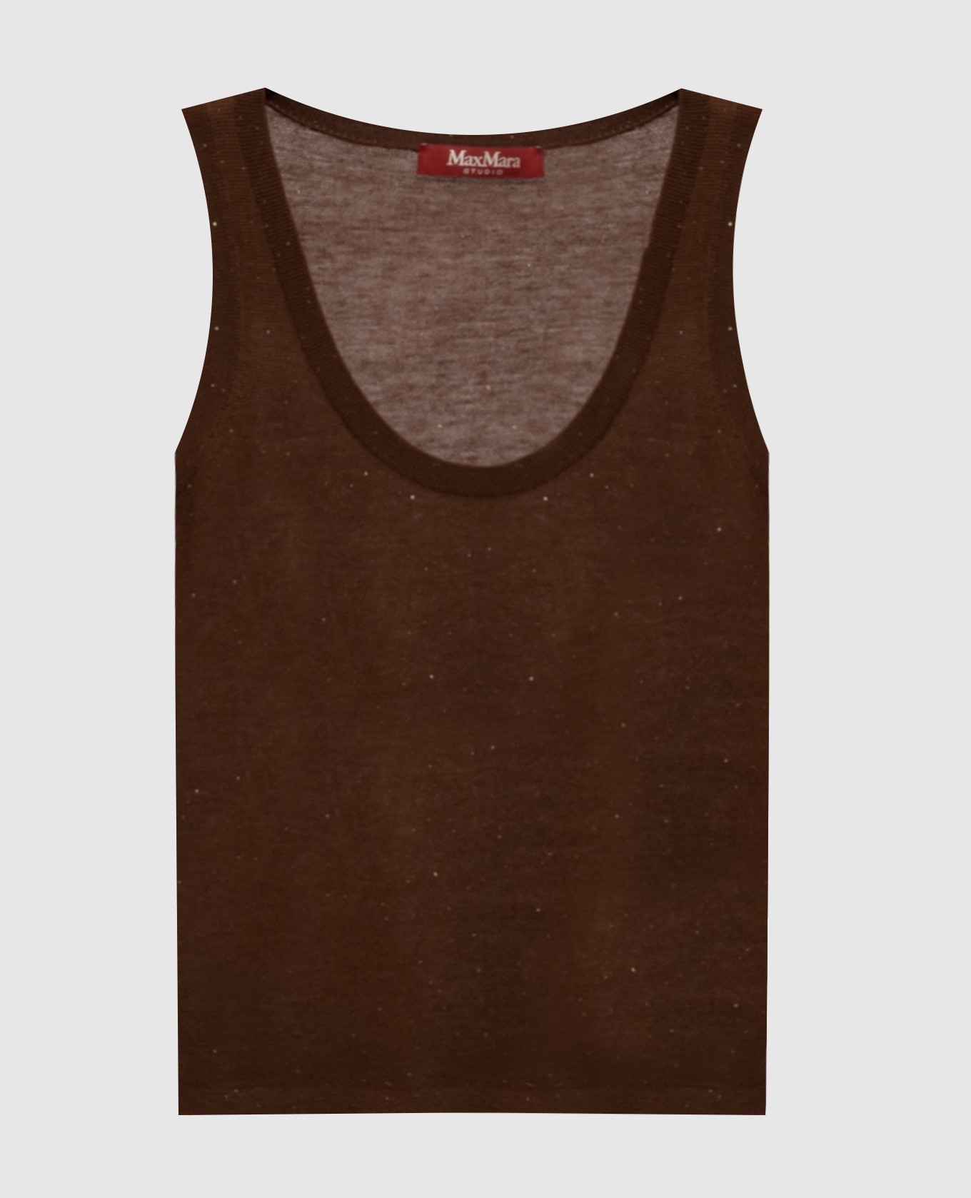 Brown FALCO top made of silk and wool Max Mara