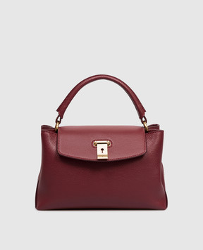 Bally Burgundy leather Lock Me bag WAH010VT710