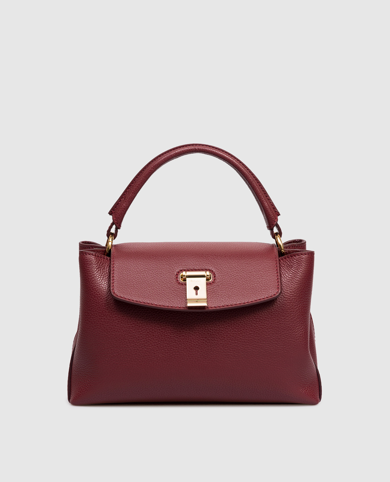 

Burgundy leather Lock Me bag Bally