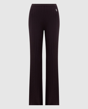 Sporty & Rich Brown ribbed pants PA049711302BR29