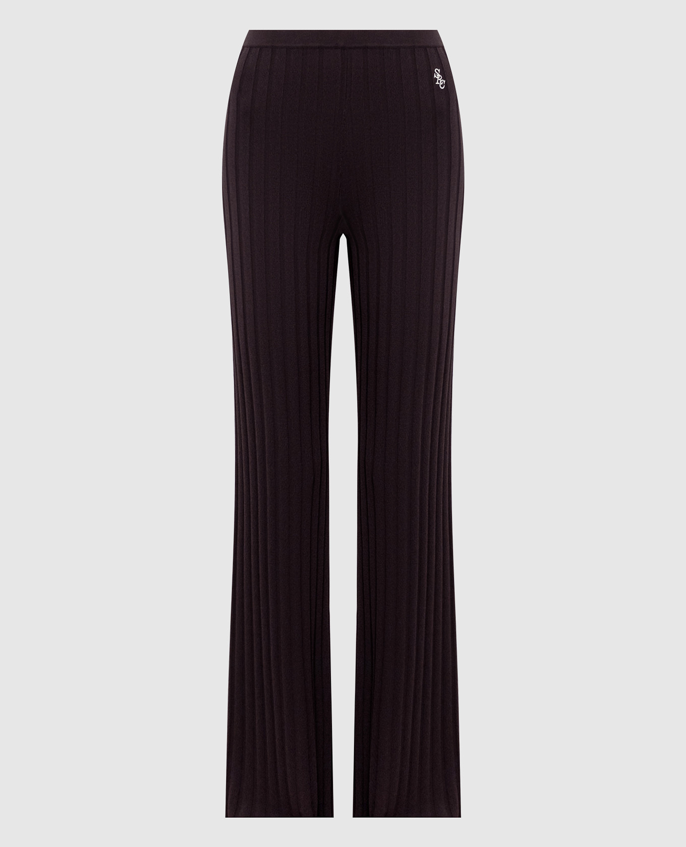 Brown ribbed pants