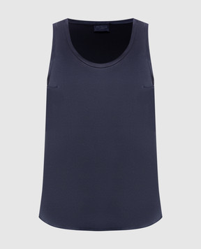 Brunello Cucinelli Blue silk T-shirt M0C59E0600