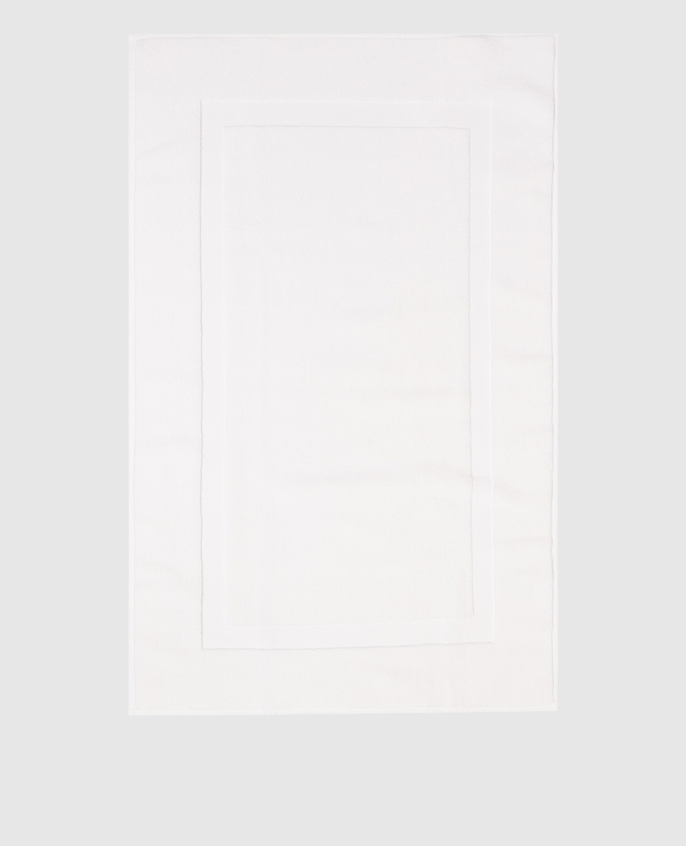 Brighton white terry bathroom mat