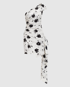Alessandra Rich White silk mini dress FABX4149F4567