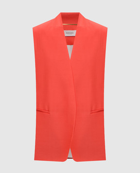 Agnona Pink wool and silk vest TV1101XD1024