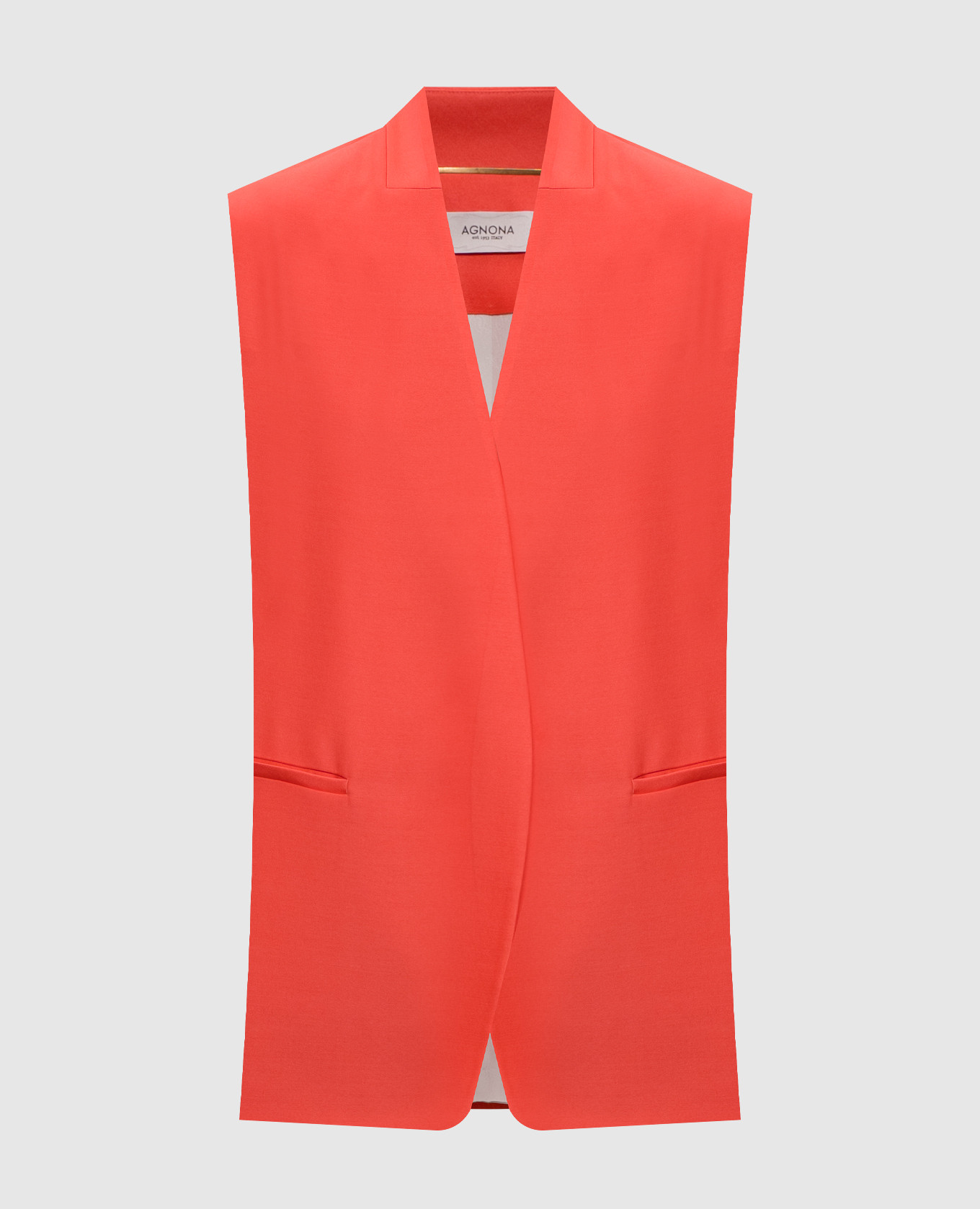 

Pink wool and silk vest Agnona
