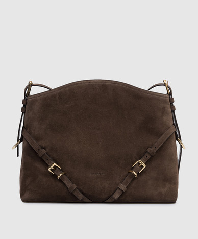 Voyou brown suede bag