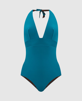 Fisico Blue reversible swimsuit CC09MB
