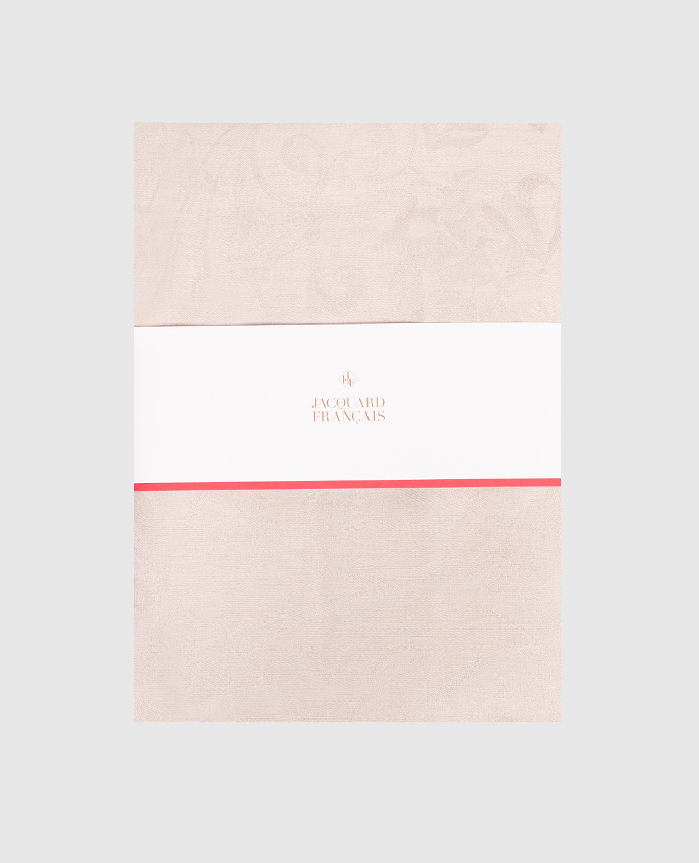 

Beige Tivoli linen tablecloth Le Jacquard Fraincais